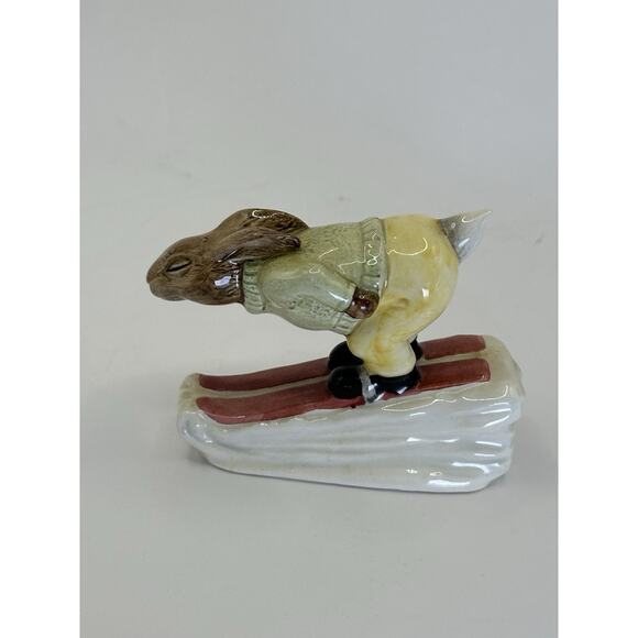 Royal Doulton Bunnykins Down Hill Skier"Porcelain 1984 Made In England Figurine - Picture 4 of 10